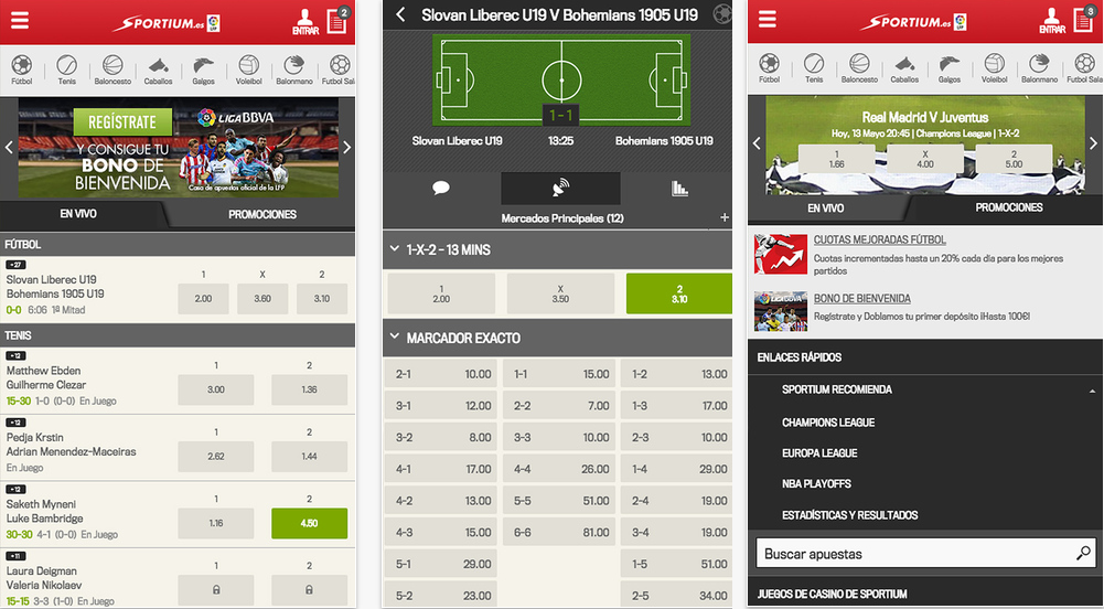 Sportium app