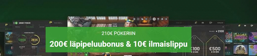 Paras tervetuliaisbonus Unibet