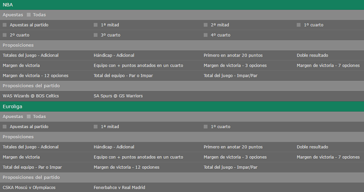 Bet365 NBA apuestas