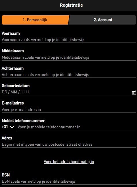 LiveScore Bet NL Registratie