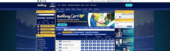 BetKing Desktop Registration