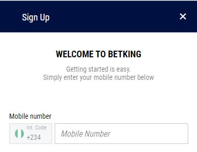 Betking App Registration