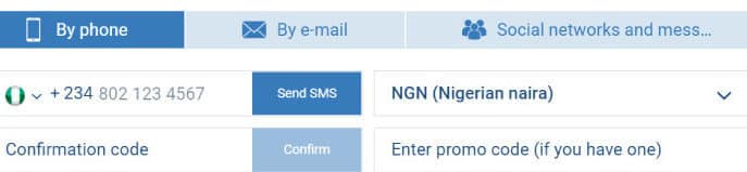1xbet Registration Process Nigeria