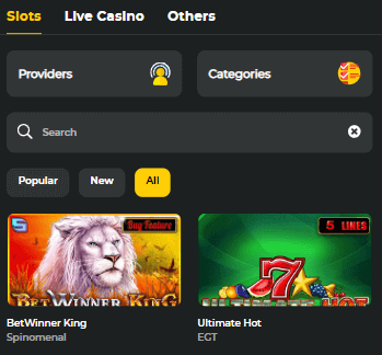 betwinner slots