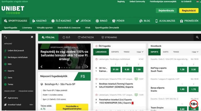 Unibet befizetés nélküli bónusz