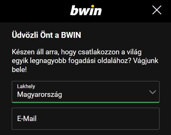 Regisztráció bwin 