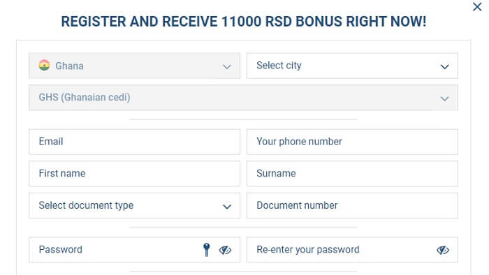 1xBet Registration