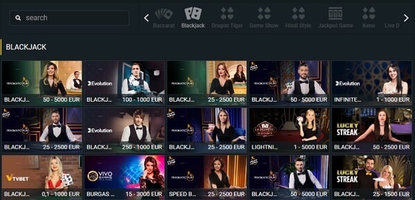 BetWinner Blackjack