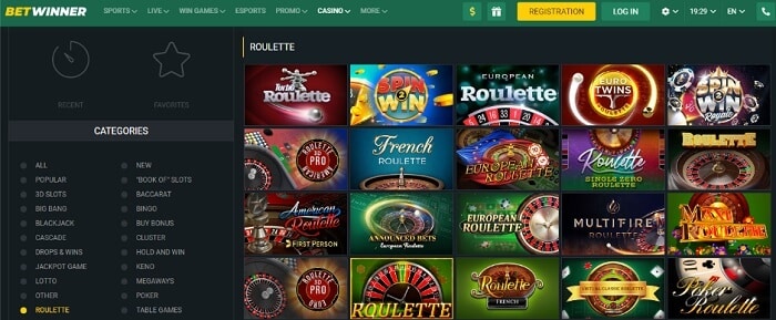 BetWinner Roulette