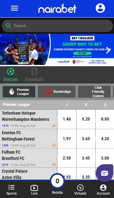 Nairabet Mobile App