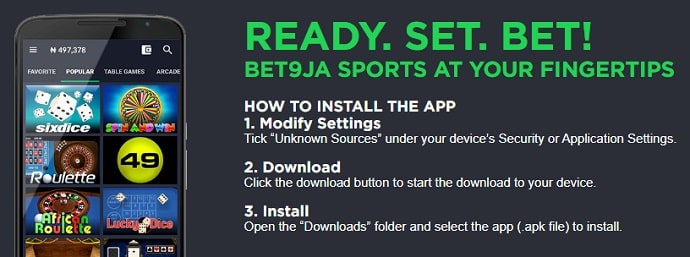 Bet9ja Mobile App
