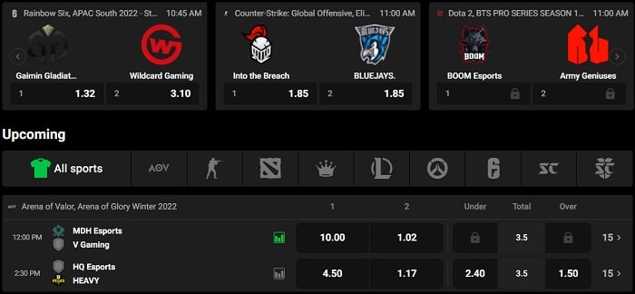 Play Esports on N1Bet