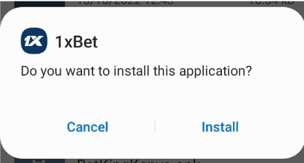 1xBet App Install