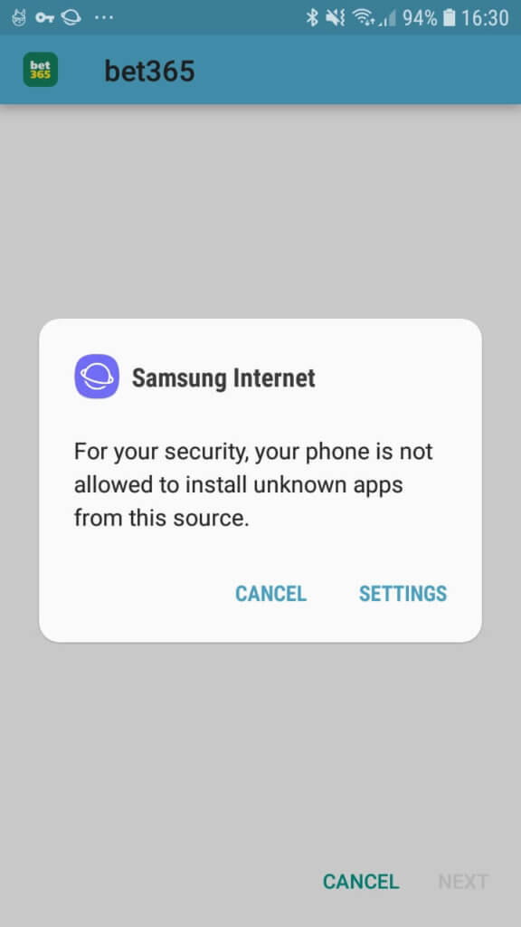 bet365 apk download confirmation