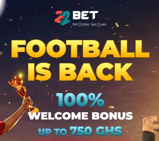 22bet Registration Bonus