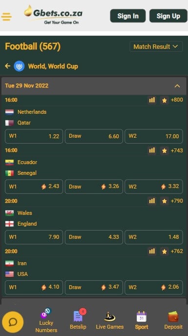 Gbets App Mobile Version