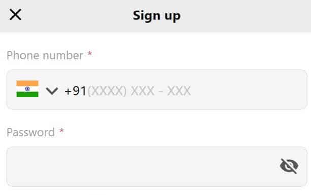 Parimatch Registration