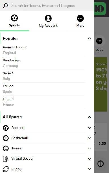 10bet Mobile Version
