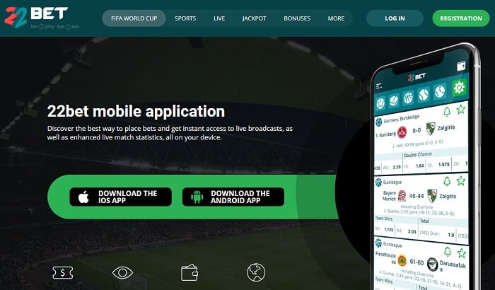 22bet Mobile Apps