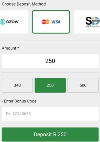 How to Complete a Bet.co.za Deposit
