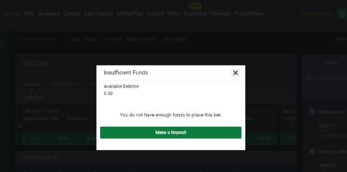 Bet9ja Make a Deposit