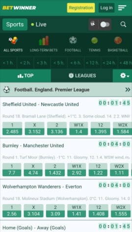 BetWinner on Mobile