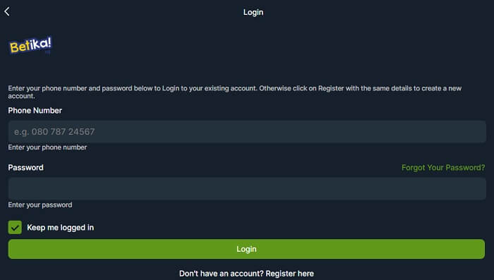 How to Claim Betika Registration Bonus