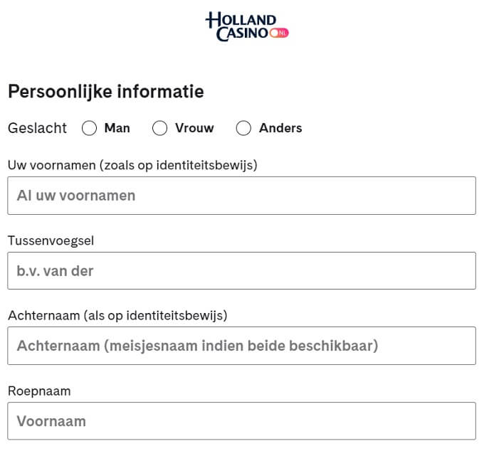 Holland Casino Registratie