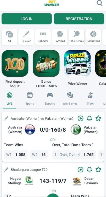 BetWinner Mobile