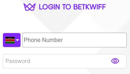 Betkwiff Login Process