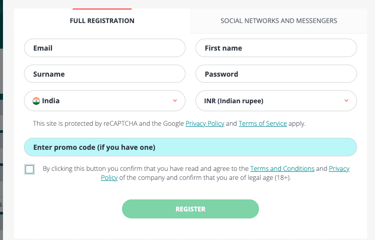 22bet promo registration