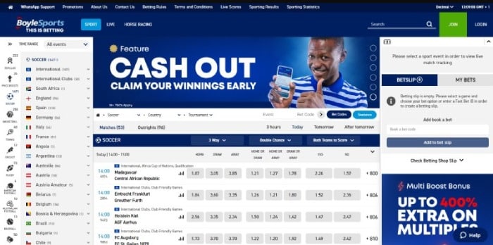 BoyleSports Home Page