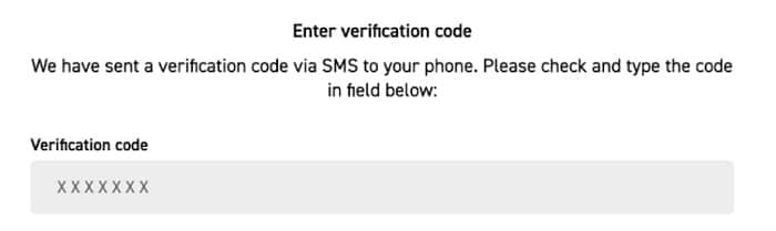 BoyleSports Registration Verification Code