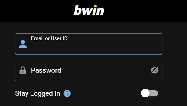 bwin Login Form