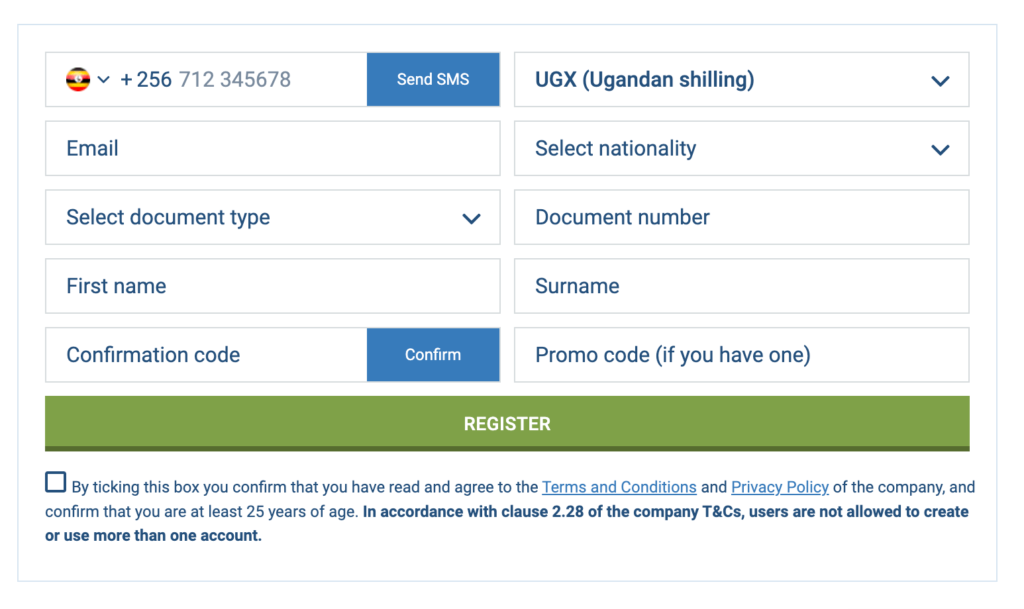 1xbet promo code registration