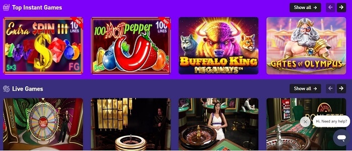 Casino Options at Fafabet