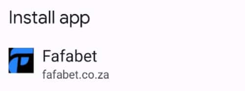 Mobile App Fafabet