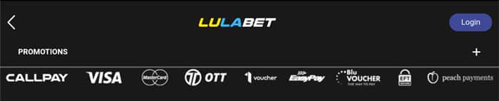 Lulabet Payment Methods