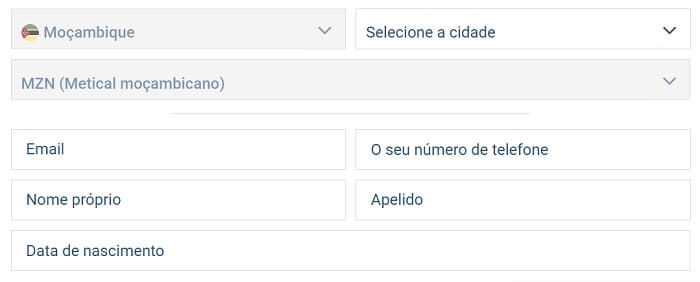 1xBet Registo de Conta 