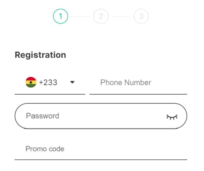 Ghana Bambet Register Form