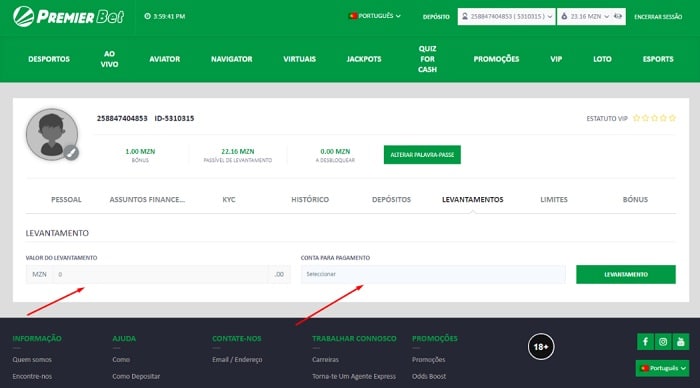 Selecionar o Método de Levantamento