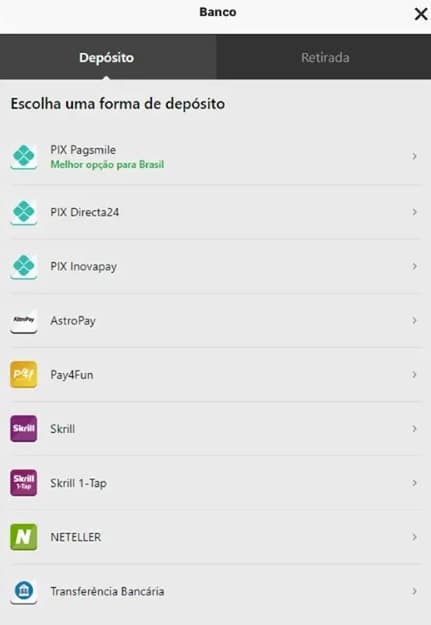 Depositar Betway Moçambique