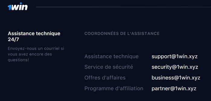 1win Service Client