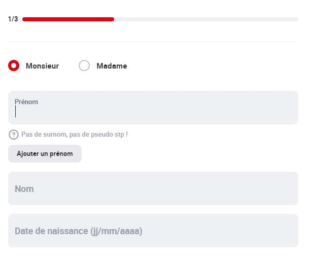 Betclic Formulaire