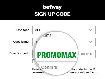 Betway Sign Up Code PROMOMAX