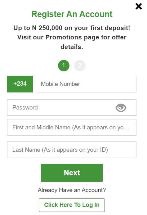 Betway Register An Account 