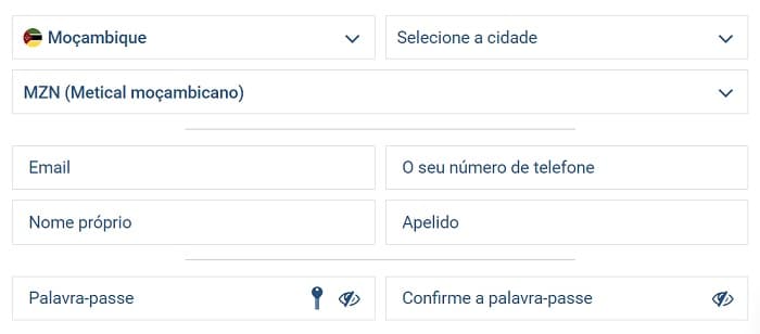 1xBet Registrar Cadastro 1xBet