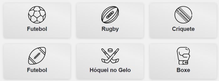 Tipos de Desportos Betway 
