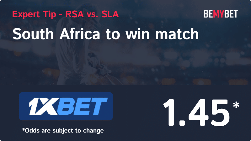 Banner showing the RSA vs. SLA betting tip.
