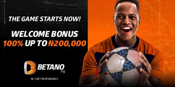 Betano 100% bonus up to ₦200,000